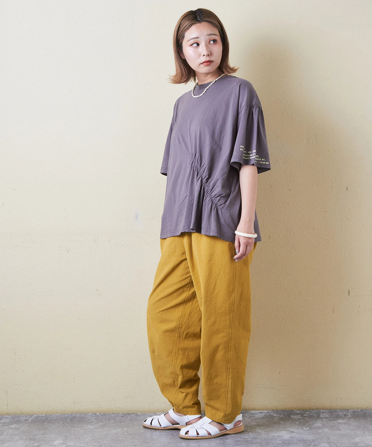 CUBE SUGAR(キューブシュガー) |32/-天竺 シャーリング 半袖 Tシャツ
