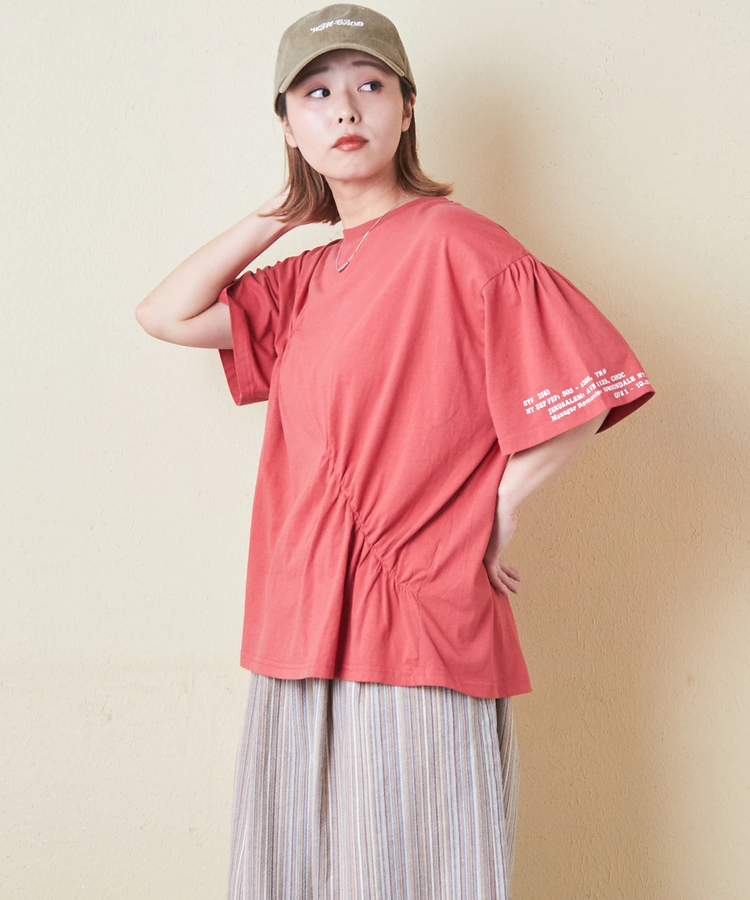 CUBE SUGAR(キューブシュガー) |32/-天竺 シャーリング 半袖 Tシャツ