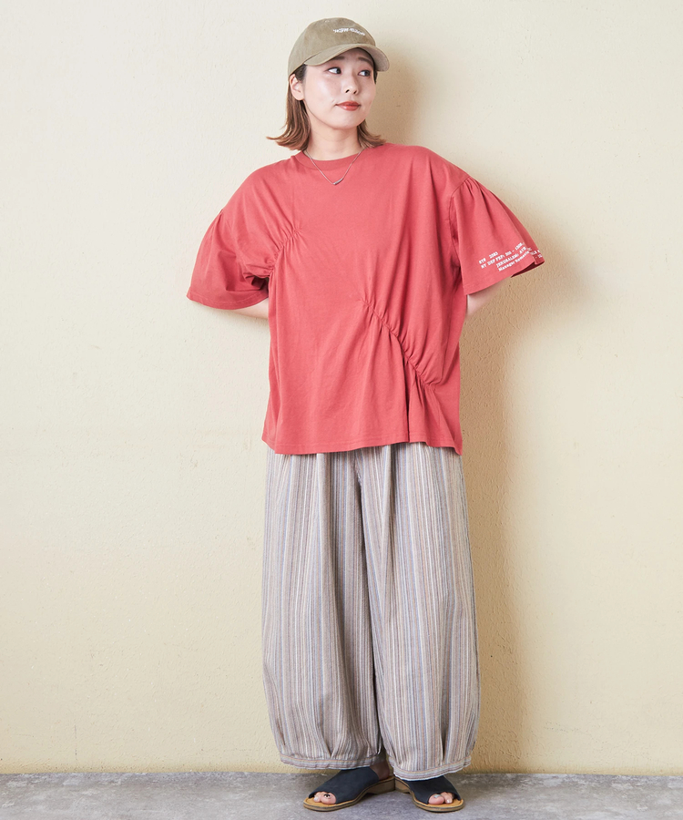 CUBE SUGAR(キューブシュガー) |32/-天竺 シャーリング 半袖 Tシャツ
