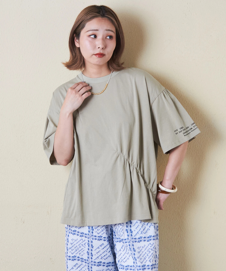 CUBE SUGAR(キューブシュガー) |32/-天竺 シャーリング 半袖 Tシャツ