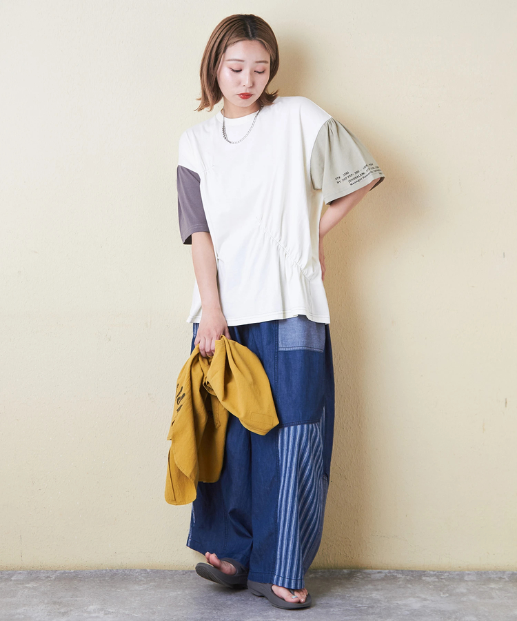 CUBE SUGAR(キューブシュガー) |32/-天竺 シャーリング 半袖 Tシャツ