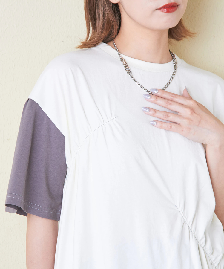 CUBE SUGAR(キューブシュガー) |32/-天竺 シャーリング 半袖 Tシャツ