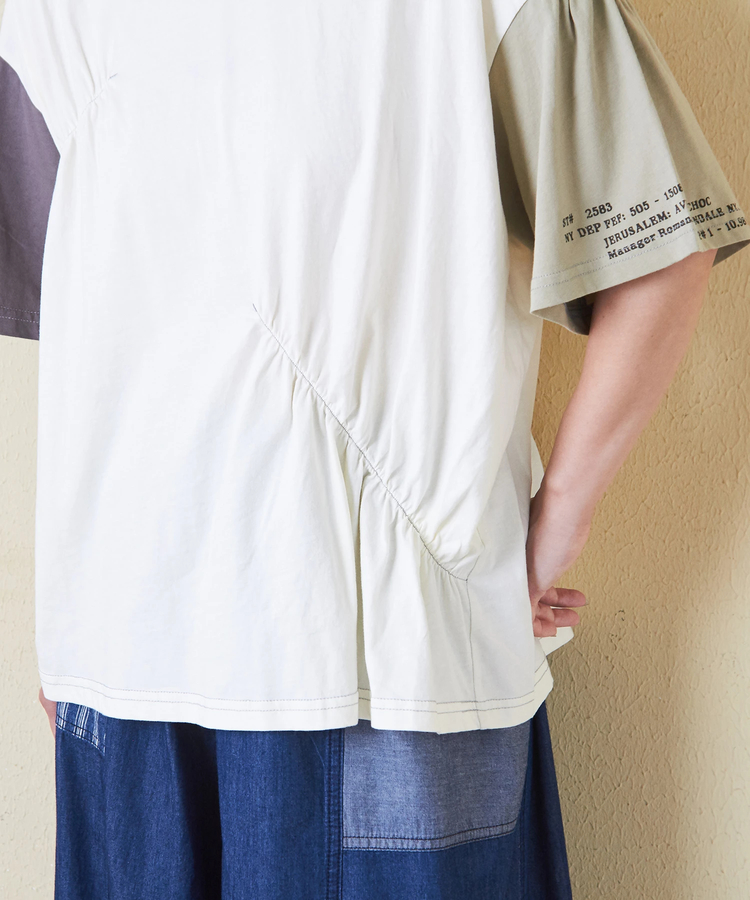 CUBE SUGAR(キューブシュガー) |32/-天竺 シャーリング 半袖 Tシャツ