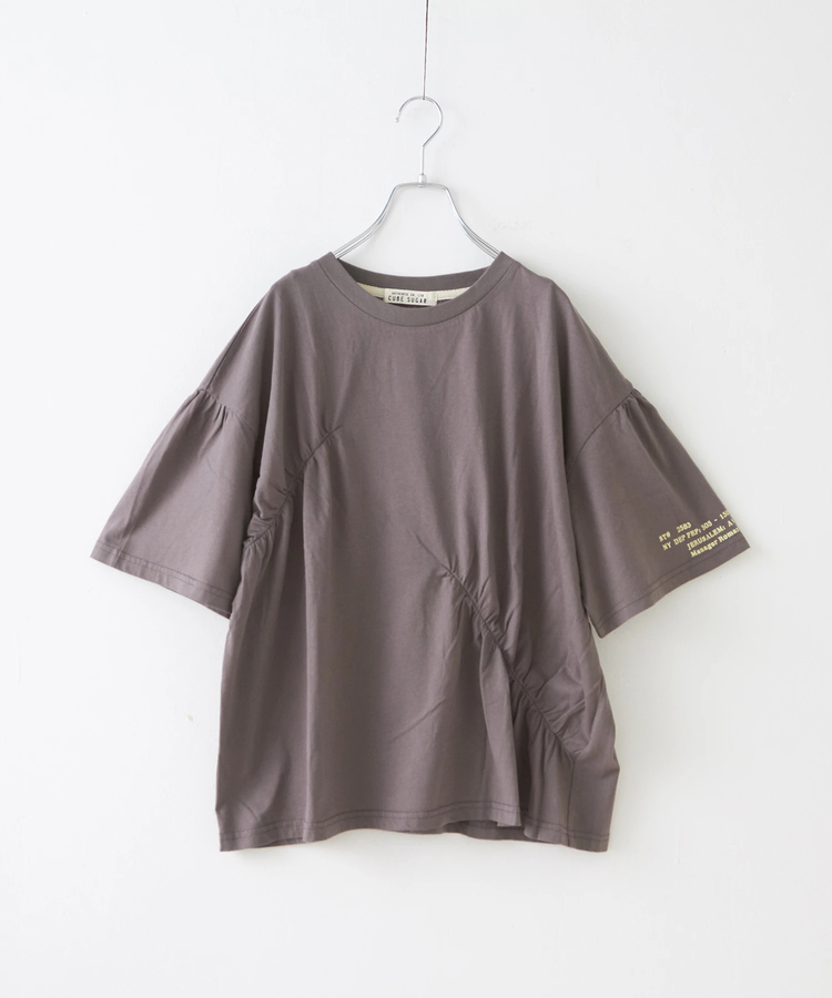 CUBE SUGAR(キューブシュガー) |32/-天竺 シャーリング 半袖 Tシャツ