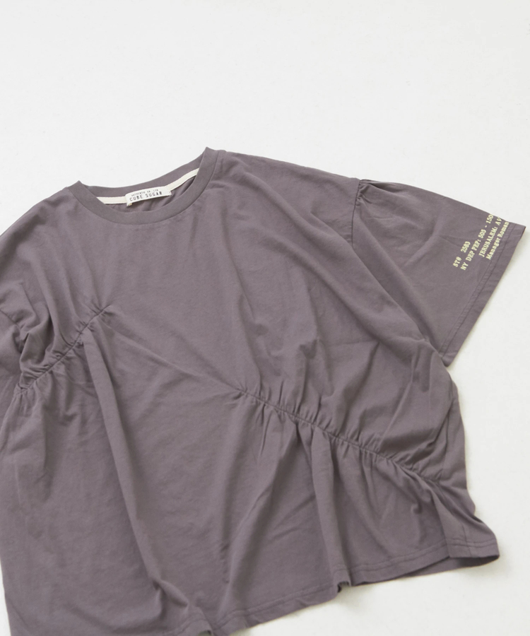 CUBE SUGAR(キューブシュガー) |32/-天竺 シャーリング 半袖 Tシャツ