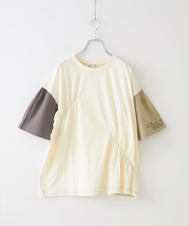 CUBE SUGAR(キューブシュガー) |32/-天竺 シャーリング 半袖 Tシャツ
