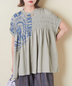 CUBE SUGAR(キューブシュガー)通販 | 32/-天竺 ロゴプリント シャーリング フレンチスリーブ Tシャツ