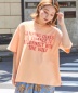 21/-OE天竺 汗染み防止 加工 ロゴプリント Tシャツ