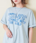 CUBE SUGAR(キューブシュガー)通販 | 21/-OE天竺 汗染み防止 加工 ロゴプリント Tシャツ