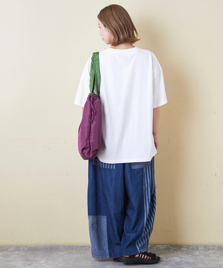 CUBE SUGAR(キューブシュガー) |21/-OE天竺 汗染み防止 加工 ロゴプリント Tシャツ