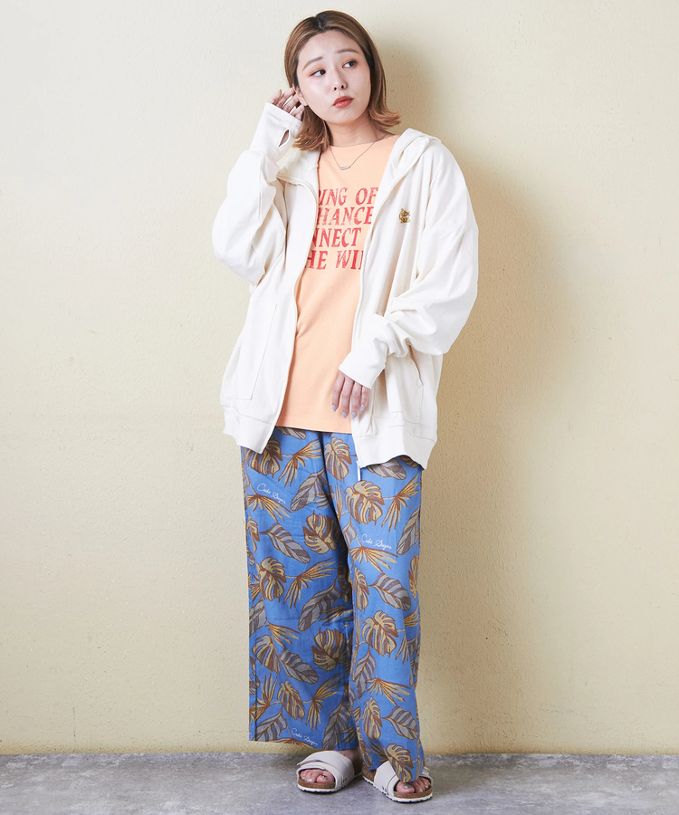 CUBE SUGAR(キューブシュガー) |21/-OE天竺 汗染み防止 加工 ロゴプリント Tシャツ