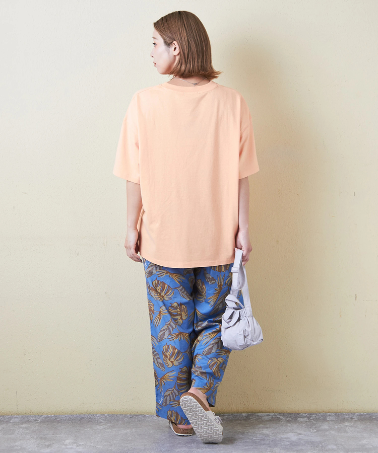 CUBE SUGAR(キューブシュガー) |21/-OE天竺 汗染み防止 加工 ロゴプリント Tシャツ