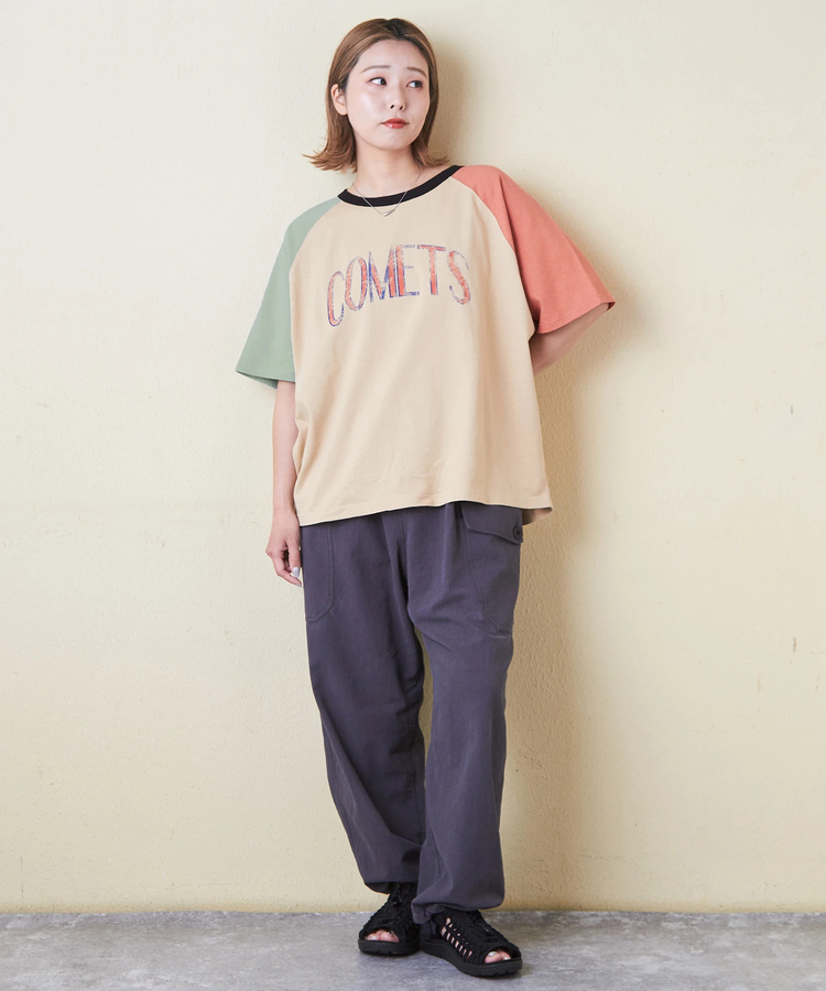CUBE SUGAR(キューブシュガー) |21/-OE天竺 汗染み防止 加工 ラグラン Tシャツ