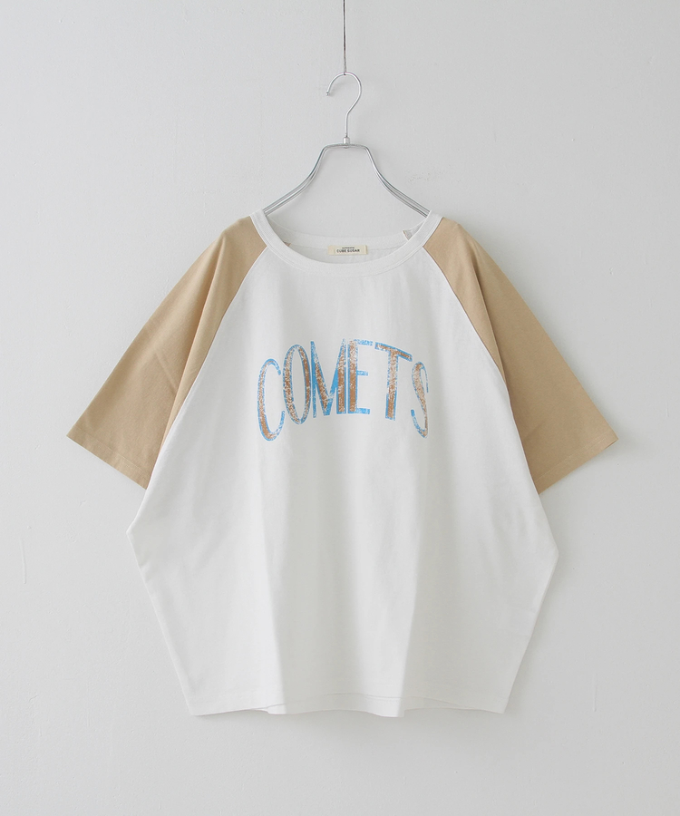 CUBE SUGAR(キューブシュガー) |21/-OE天竺 汗染み防止 加工 ラグラン Tシャツ