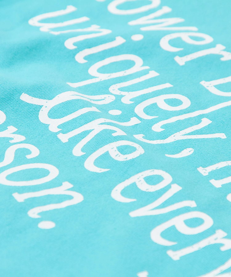 CUBE SUGAR(キューブシュガー) |21/-シルケット風天竺 接触冷感 ロゴプリント Tシャツ