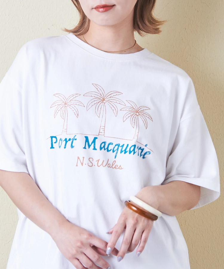 CUBE SUGAR(キューブシュガー) |21/-シルケット風天竺 接触冷感 裾タック Tシャツ