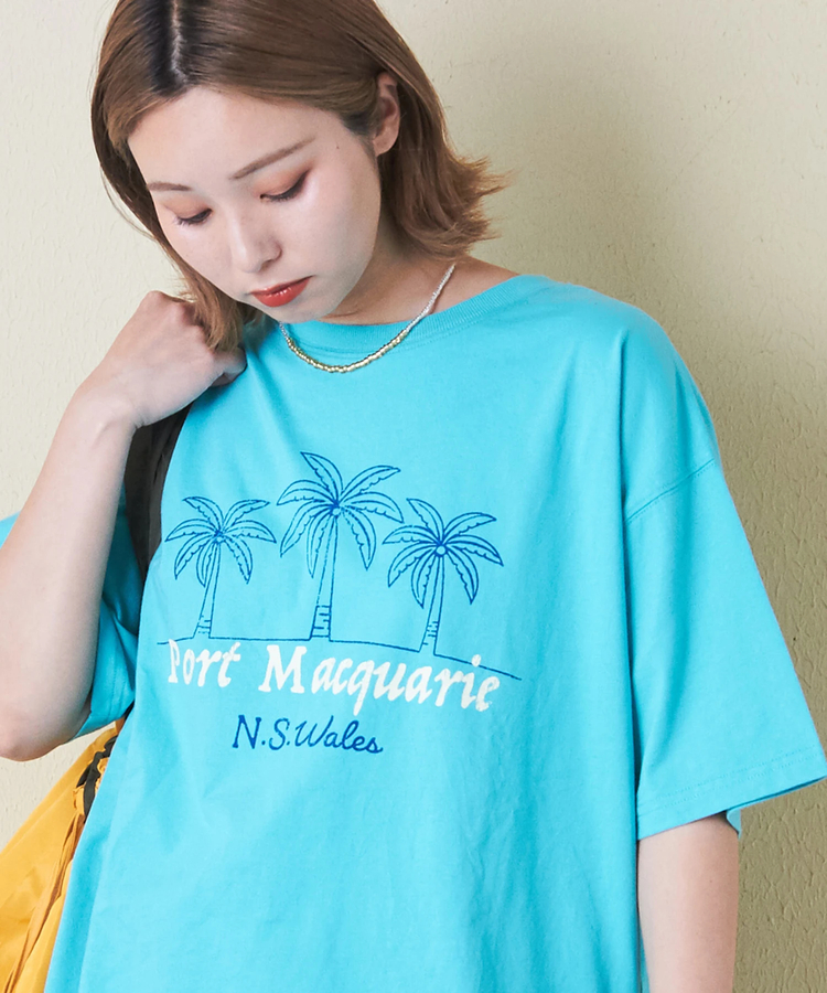 CUBE SUGAR(キューブシュガー) |21/-シルケット風天竺 接触冷感 裾タック Tシャツ