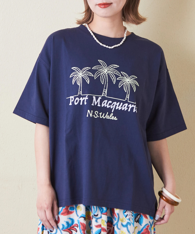 CUBE SUGAR(キューブシュガー) |21/-シルケット風天竺 接触冷感 裾タック Tシャツ