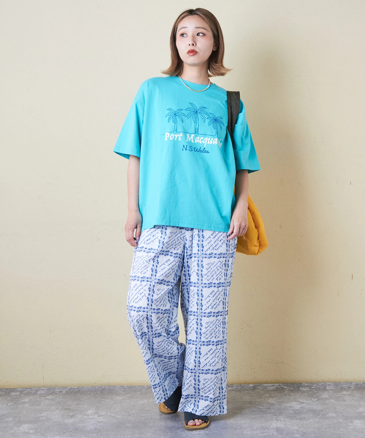 CUBE SUGAR(キューブシュガー) |21/-シルケット風天竺 接触冷感 裾タック Tシャツ