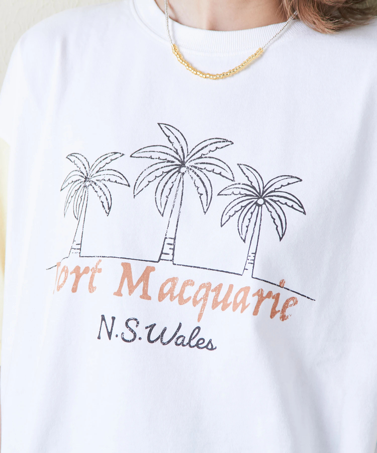CUBE SUGAR(キューブシュガー) |21/-シルケット風天竺 接触冷感 裾タック Tシャツ