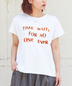 CUBE SUGAR(キューブシュガー)通販 | 21/-OE天竺 フレンチスリーブ ブラシ刺繍 ロゴ Tシャツ