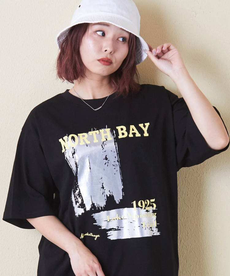 CUBE SUGAR(キューブシュガー) |【6/12(木)販売】21/-OE天竺 箔プリント ロゴ Tシャツ