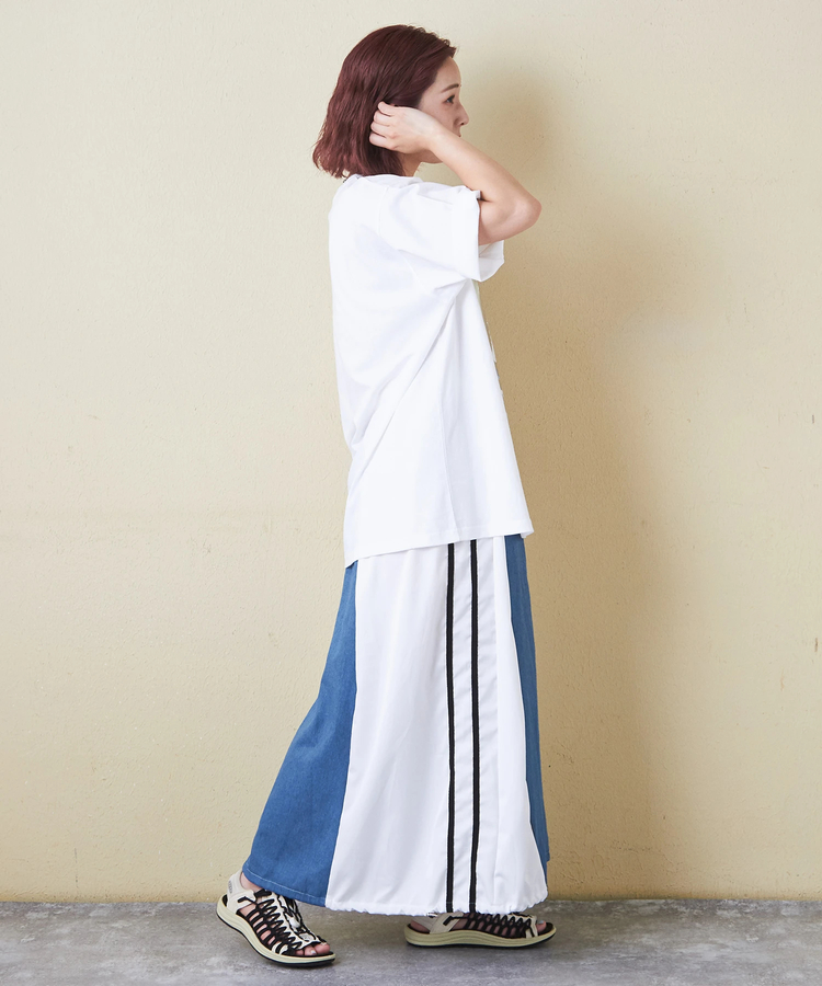 CUBE SUGAR(キューブシュガー) |【6/12(木)販売】21/-OE天竺 箔プリント ロゴ Tシャツ
