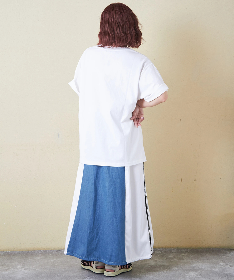 CUBE SUGAR(キューブシュガー) |【6/12(木)販売】21/-OE天竺 箔プリント ロゴ Tシャツ