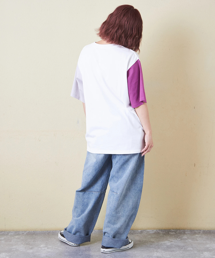CUBE SUGAR(キューブシュガー) |【6/12(木)販売】21/-OE天竺 箔プリント ロゴ Tシャツ