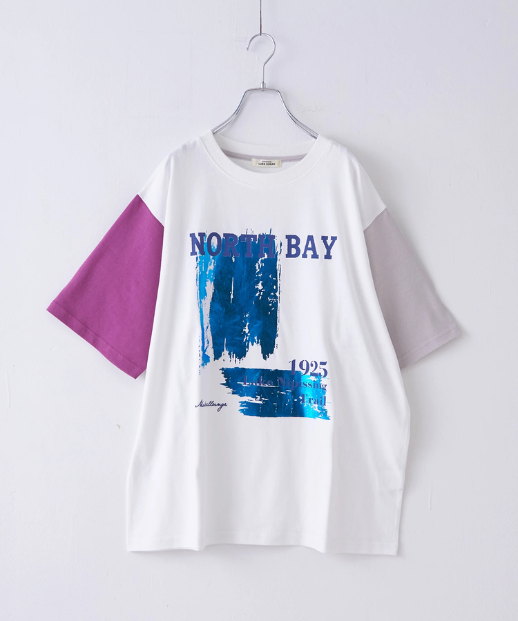 CUBE SUGAR(キューブシュガー) |【6/12(木)販売】21/-OE天竺 箔プリント ロゴ Tシャツ