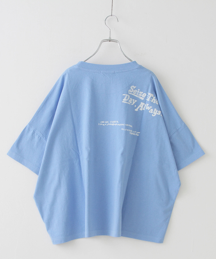 CUBE SUGAR(キューブシュガー) |32/-天竺 前後 プリント Tシャツ