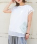 32/-天竺 シアー レイヤード Tシャツ