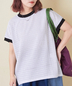 CUBE SUGAR(キューブシュガー)通販 | シアー ジャガード 配色 ドルマン Tシャツ