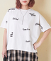 CUBE SUGAR(キューブシュガー)通販 | 21/-OE天竺 ランダム ロゴ 刺繍 Tシャツ