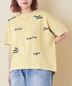 CUBE SUGAR(キューブシュガー)通販 | 21/-OE天竺 ランダム ロゴ 刺繍 Tシャツ