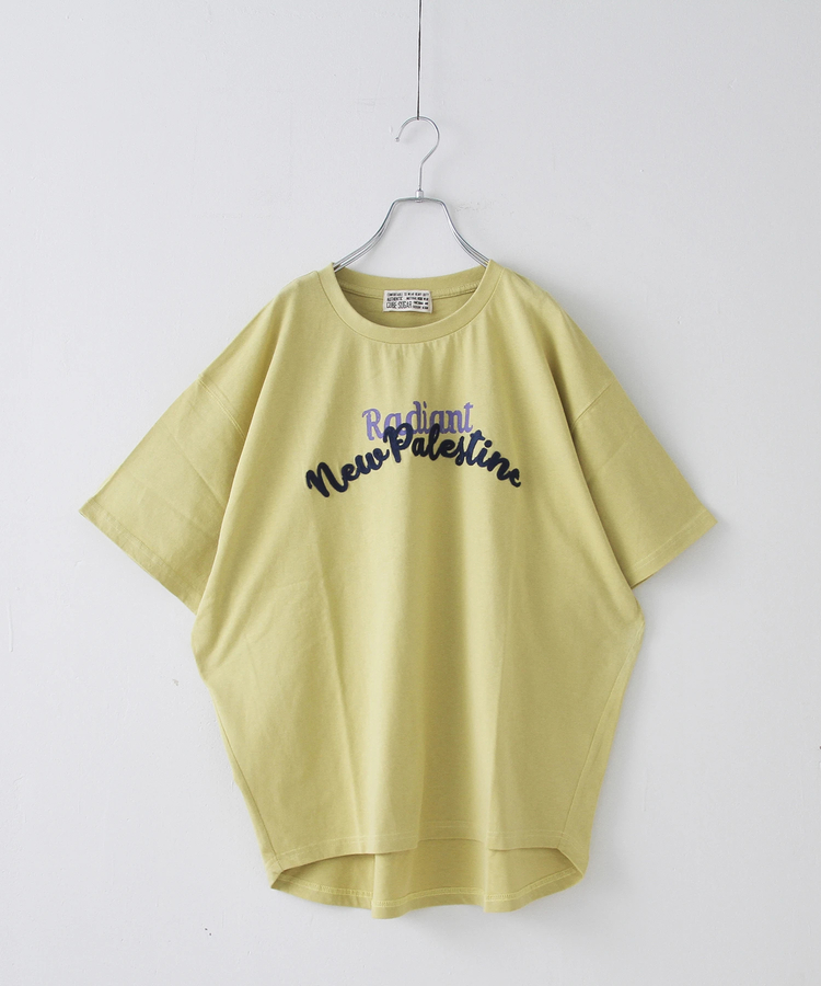 CUBE SUGAR(キューブシュガー) |21/-OE天竺 ロゴ 刺繍 ドルマン Tシャツ