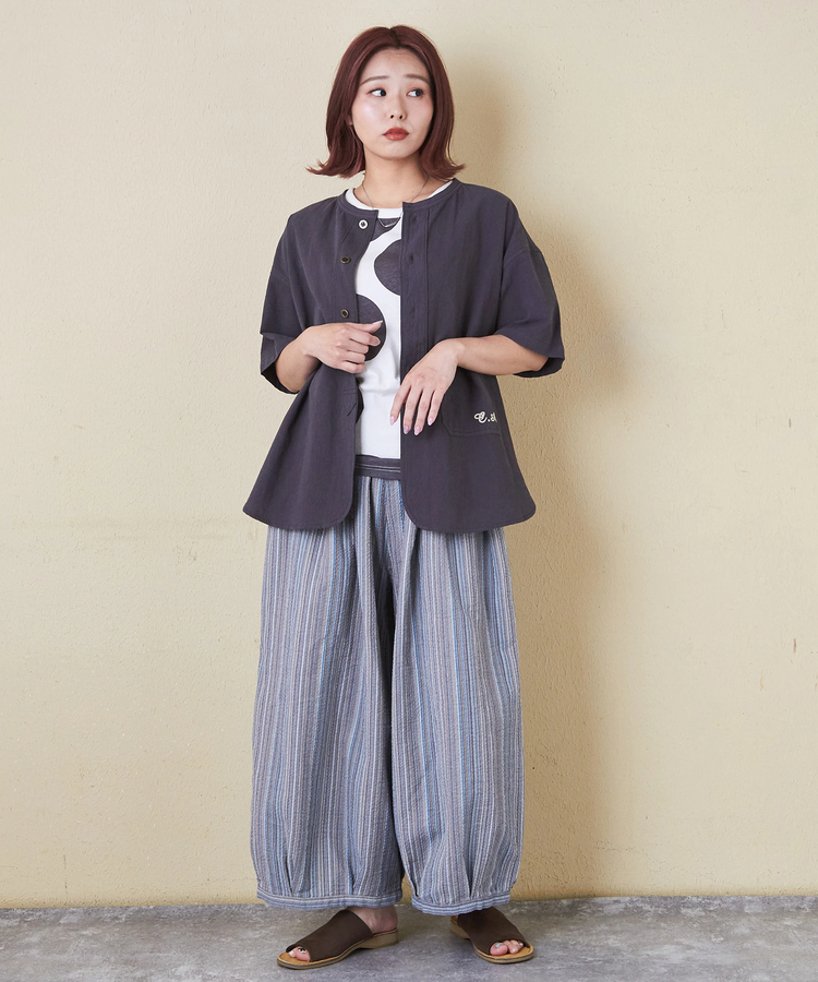 CUBE SUGAR(キューブシュガー) |【6/12(木)販売】26/-OE天竺 ドット プリント 汗染み防止 加工 ノースリーブ Tシャツ