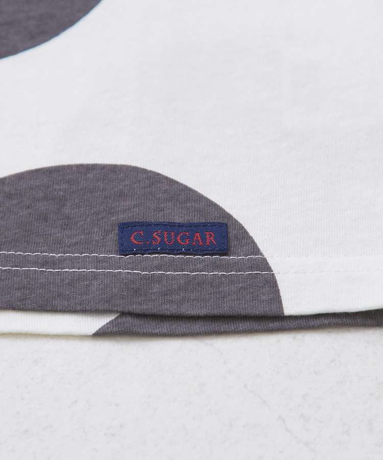 CUBE SUGAR(キューブシュガー) |【6/12(木)販売】26/-OE天竺 ドット プリント 汗染み防止 加工 ノースリーブ Tシャツ