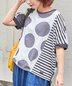 CUBE SUGAR(キューブシュガー)通販 | 26/-OE天竺 ドット プリント 汗染み防止 加工 ドルマン Tシャツ