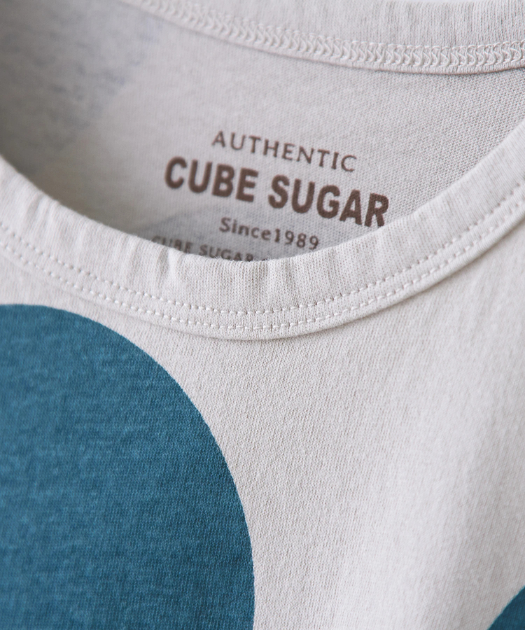 CUBE SUGAR(キューブシュガー) |【6/12(木)販売】26/-OE天竺 ドット プリント 汗染み防止 加工 ドルマン Tシャツ