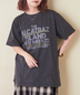 CUBE SUGAR(キューブシュガー)通販 | 26/-OE天竺 ピグメント染め ロゴプリント ビッグ Tシャツ