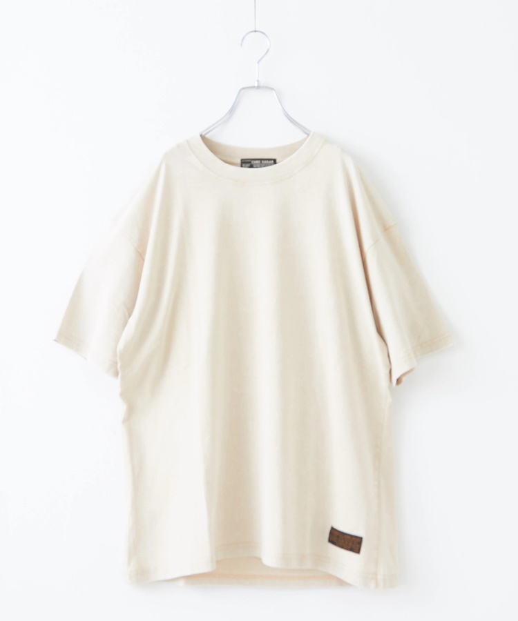 CUBE SUGAR(キューブシュガー) |無地 ピグメント染め ビッグ Tシャツ
