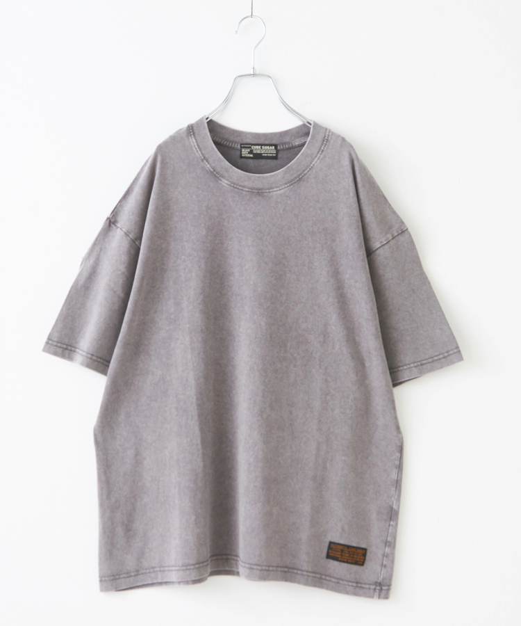 CUBE SUGAR(キューブシュガー) |無地 ピグメント染め ビッグ Tシャツ
