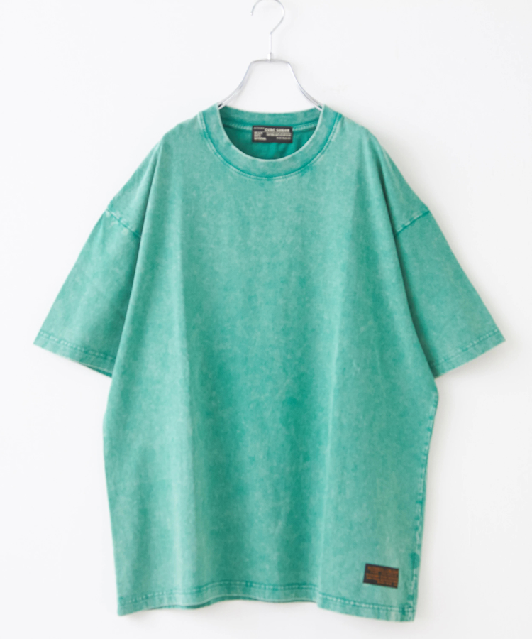 CUBE SUGAR(キューブシュガー) |無地 ピグメント染め ビッグ Tシャツ