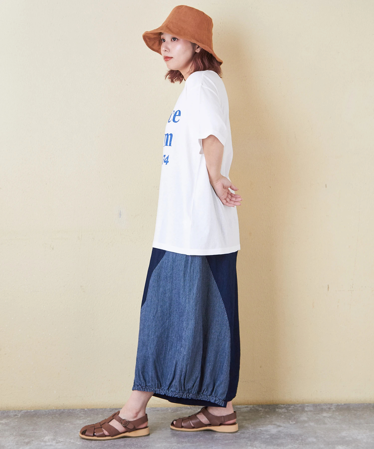 CUBE SUGAR(キューブシュガー) |32/-OE天竺 ロゴ プリント Tシャツ