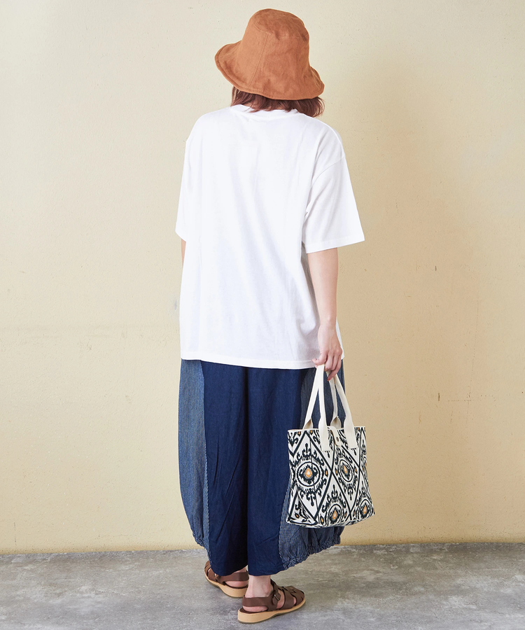 CUBE SUGAR(キューブシュガー) |32/-OE天竺 ロゴ プリント Tシャツ