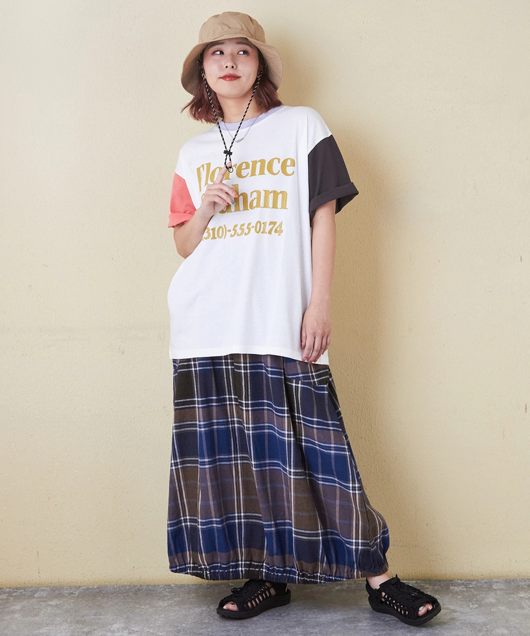 CUBE SUGAR(キューブシュガー) |32/-OE天竺 ロゴ プリント Tシャツ