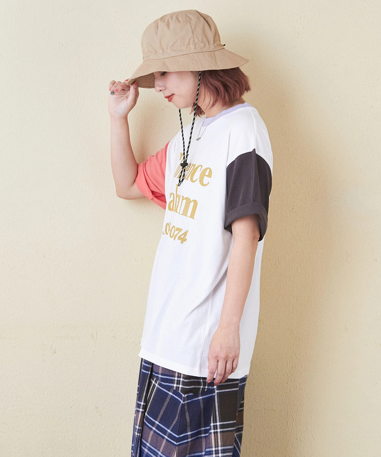 CUBE SUGAR(キューブシュガー) |32/-OE天竺 ロゴ プリント Tシャツ