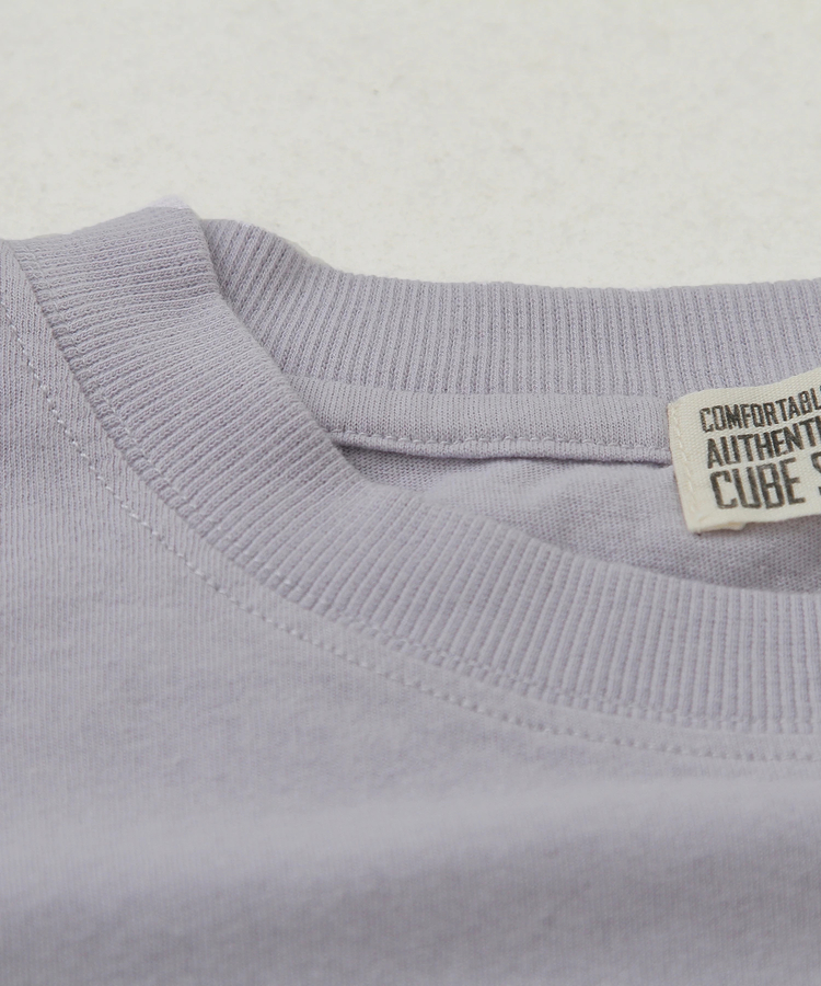 CUBE SUGAR(キューブシュガー) |32/-OE天竺 ロゴ プリント Tシャツ