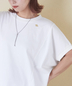 CUBE SUGAR(キューブシュガー)通販 | 21/-シルケット風天竺 接触冷感 切替 ドルマン Tシャツ
